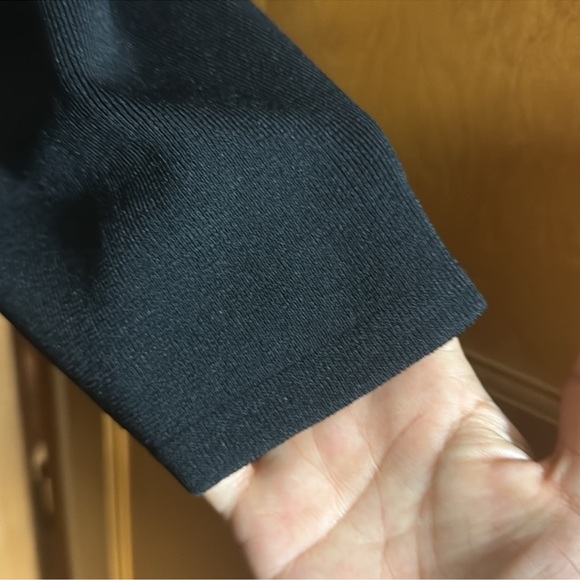 Finity Black Sweater with Embroidery wood beads size 1X - Picture 4 of 4